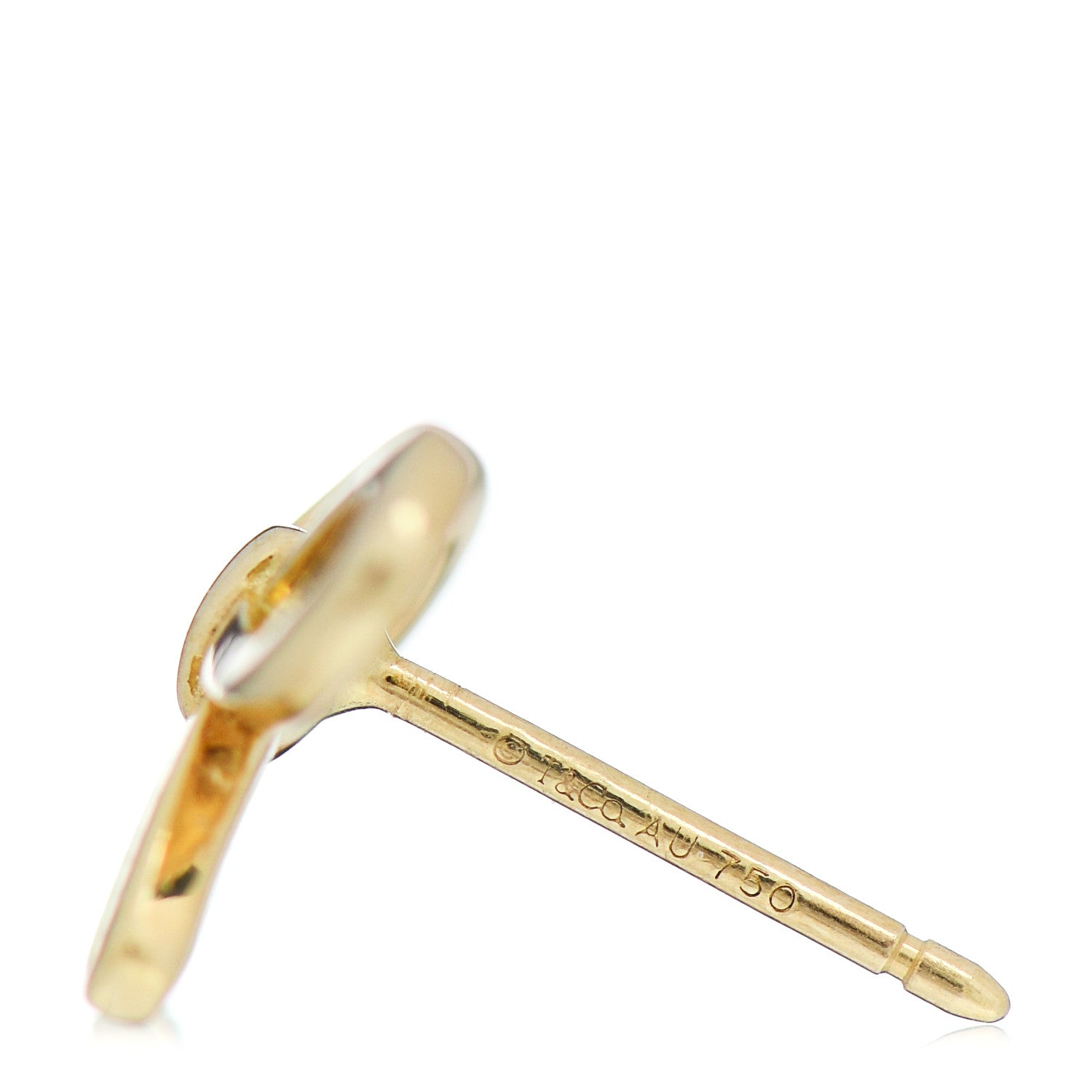 Tiffany 18K Yellow Gold Bow Earrings 4 of 4