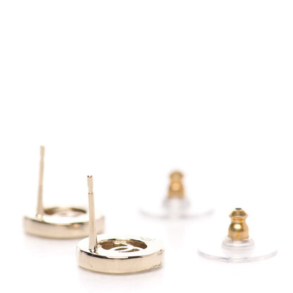 Chanel Metal Crystal Bow-tiful CC Earrings Gold 4 of 5