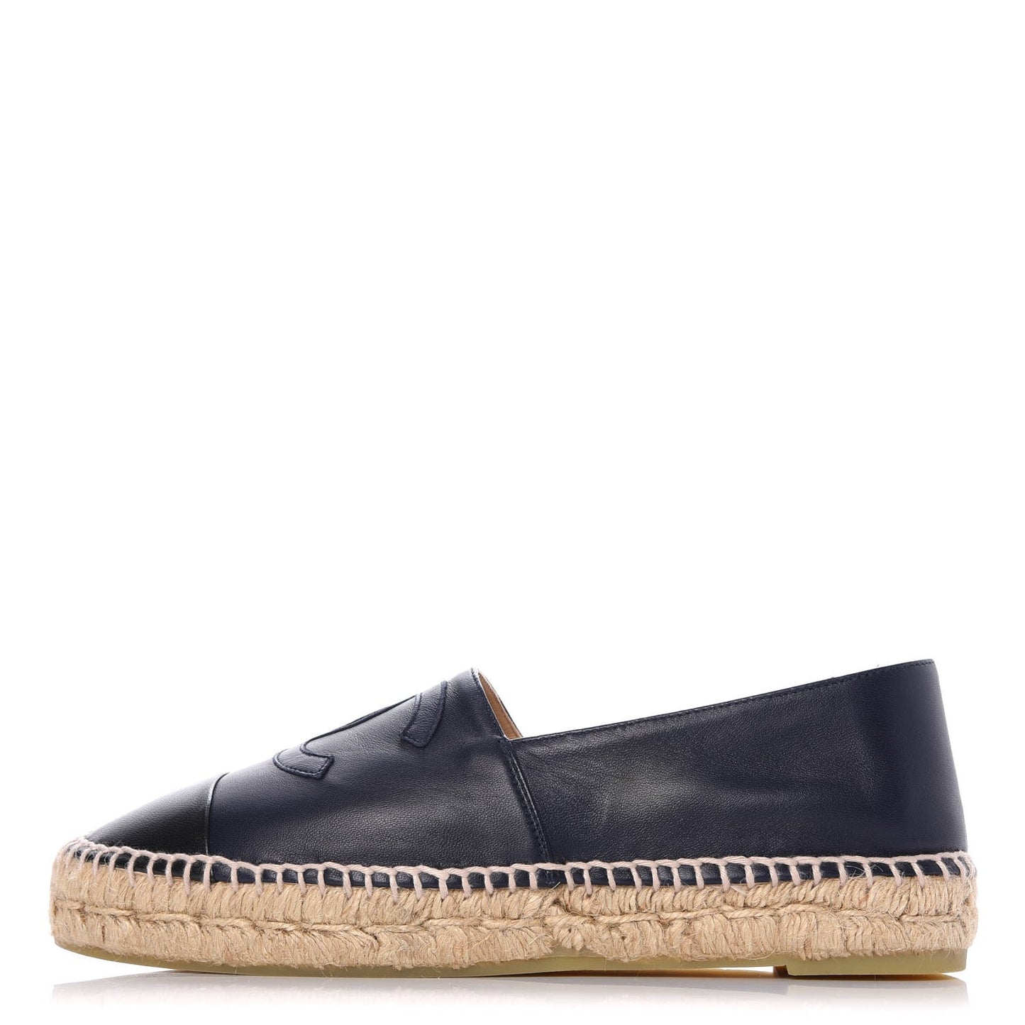 Lambskin CC Espadrilles 38 Navy Black