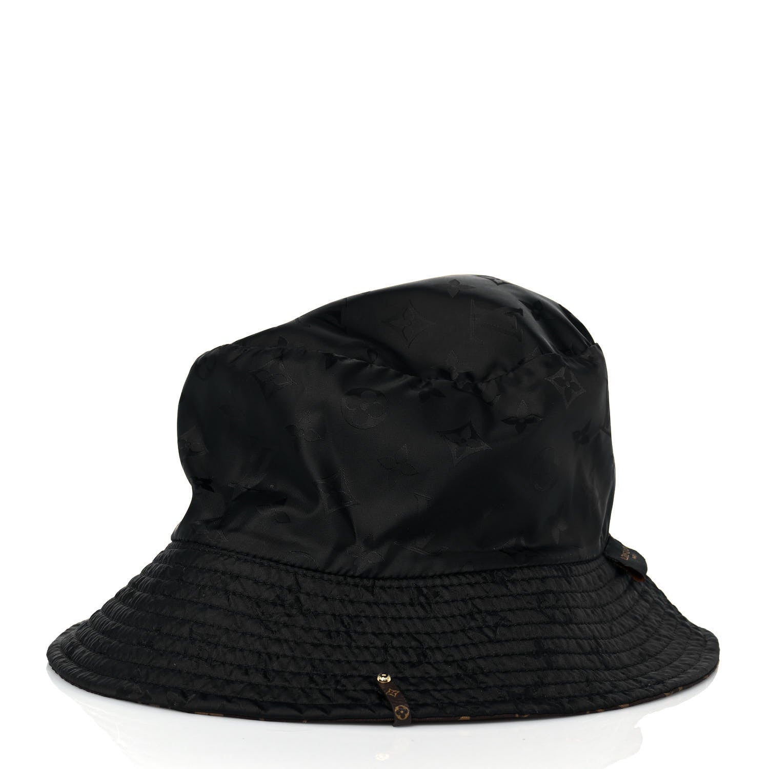Louis Vuitton Nylon Monogram Reversible Bob Bucket Hat S Brown Black 11 of 14