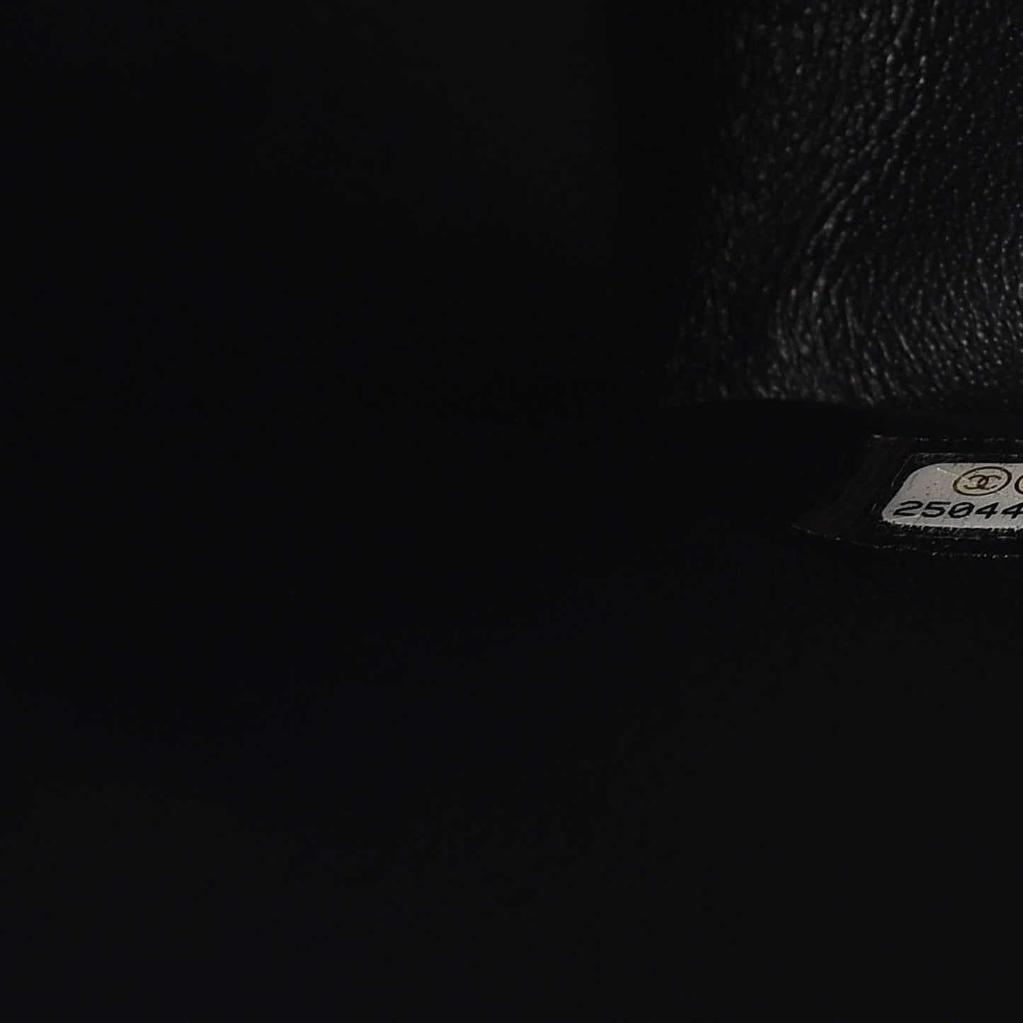 Iridescent Caviar Quilted Jumbo Double Flap Black