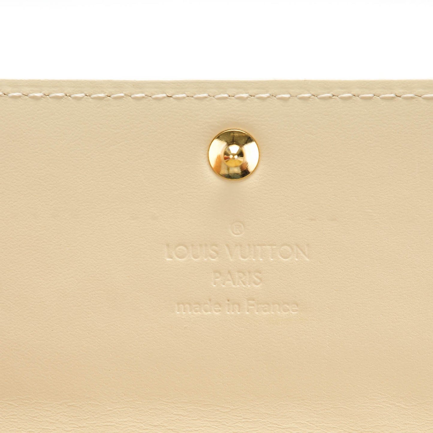 Vernis Sarah Wallet Blanc Corail