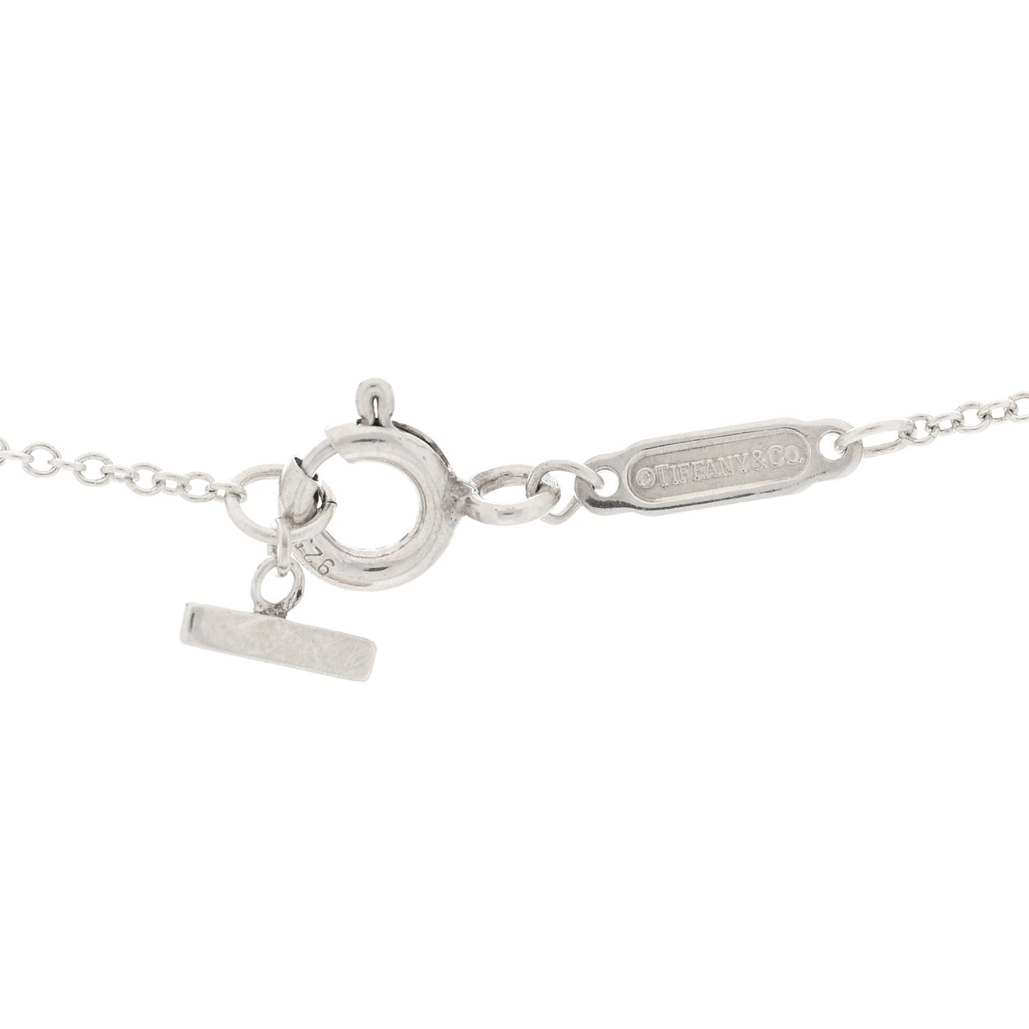 Sterling Silver Small T Smile Pendant Necklace