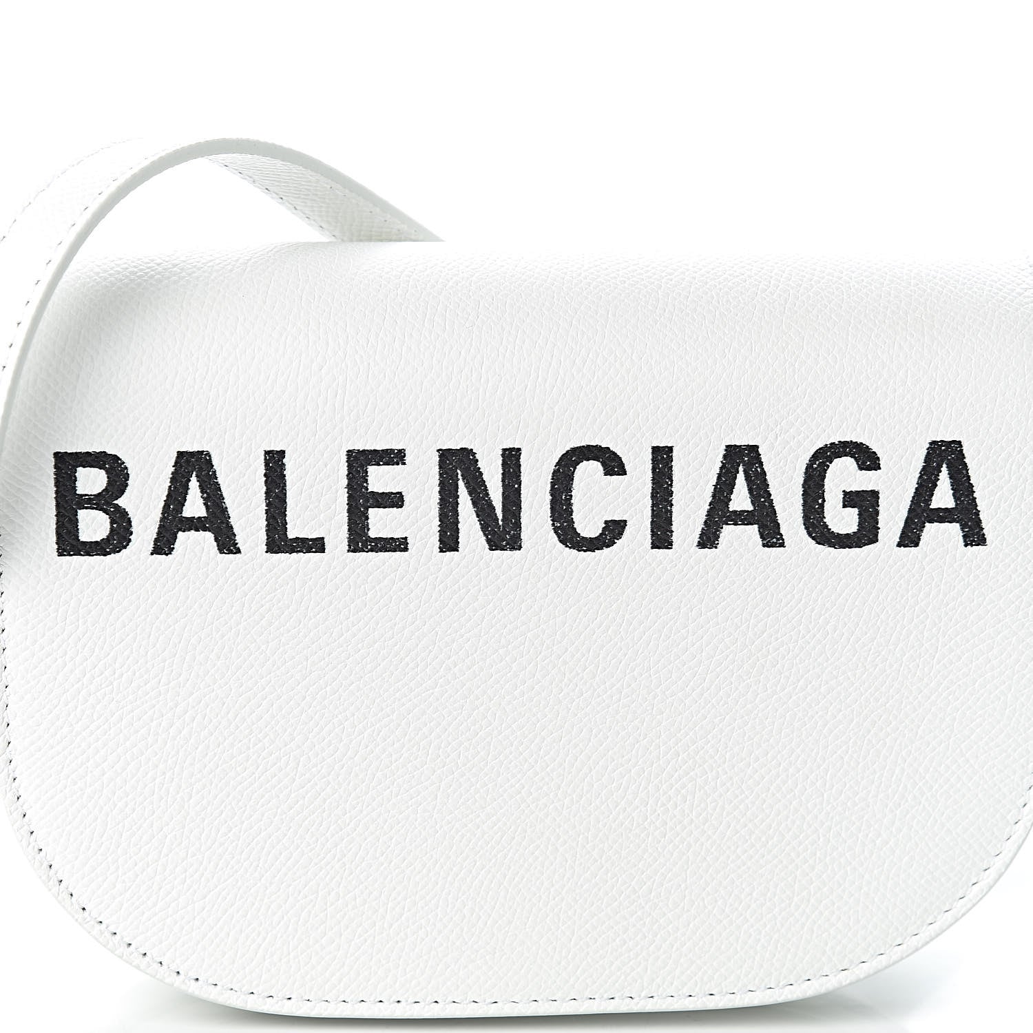 Balenciaga Grained Calfskin Logo Print Ville Day Bag XS White 9 of 9