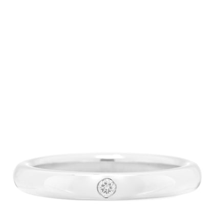 Tiffany Sterling Silver Diamond Elsa Peretti Band Ring 47 4 1 of 4