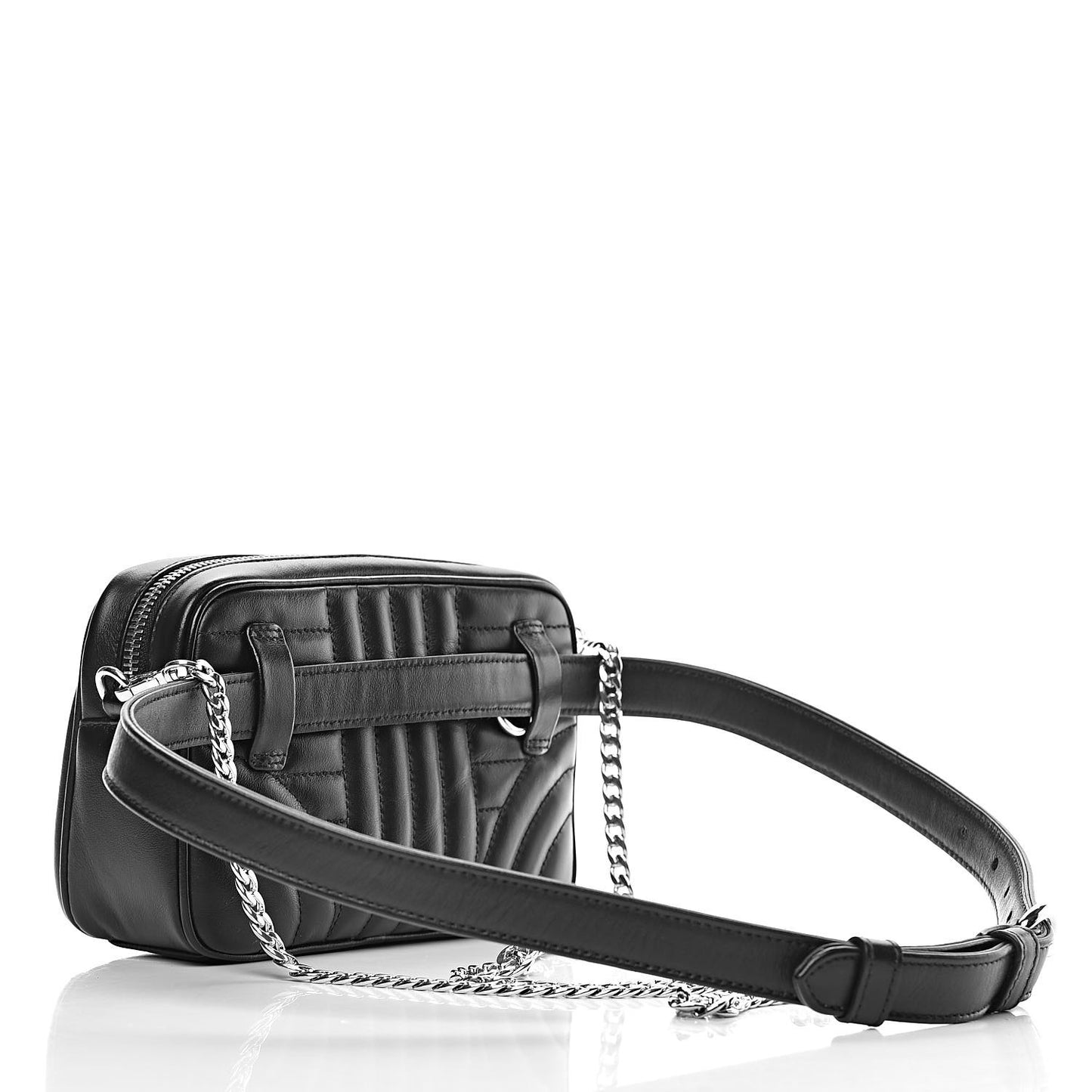 Soft Calfskin Diagramme Belt Bag Black
