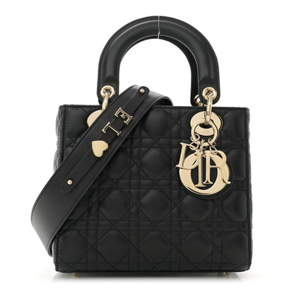Christian Dior Lambskin Cannage Small My ABCDior Lady Dior Black 1 of 12