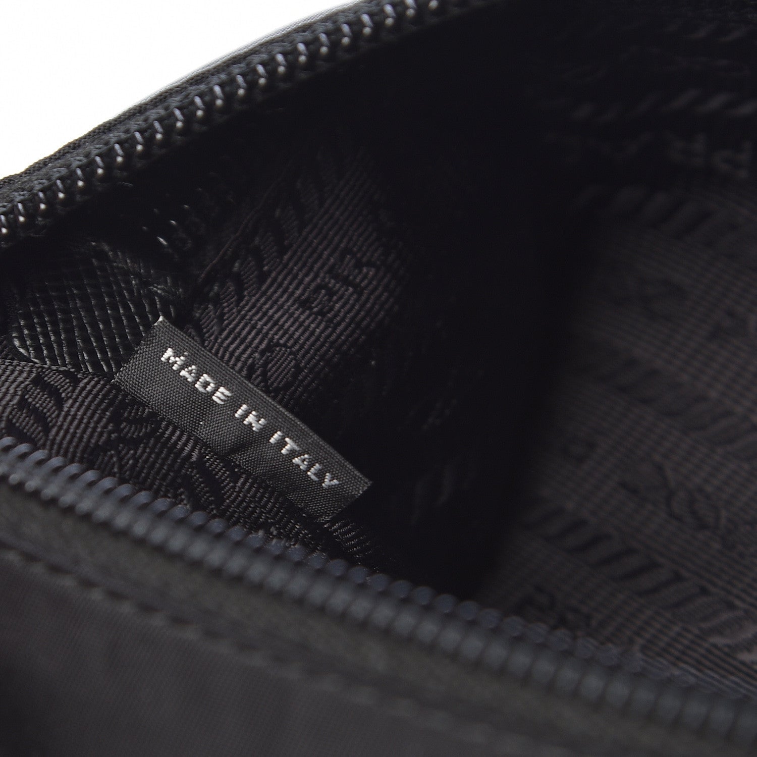 Prada Tessuto Nylon Vela Wristlet Black 7 of 7