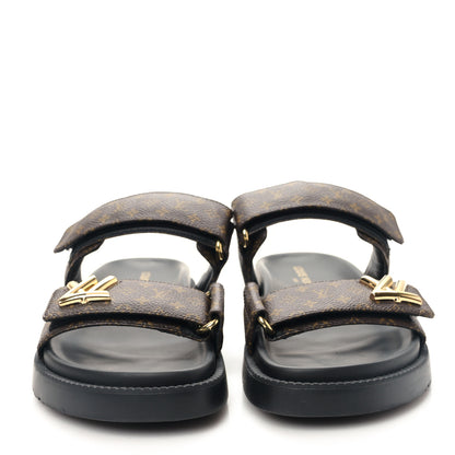 Louis Vuitton Monogram LV Flat Sandals 41 2 of 9