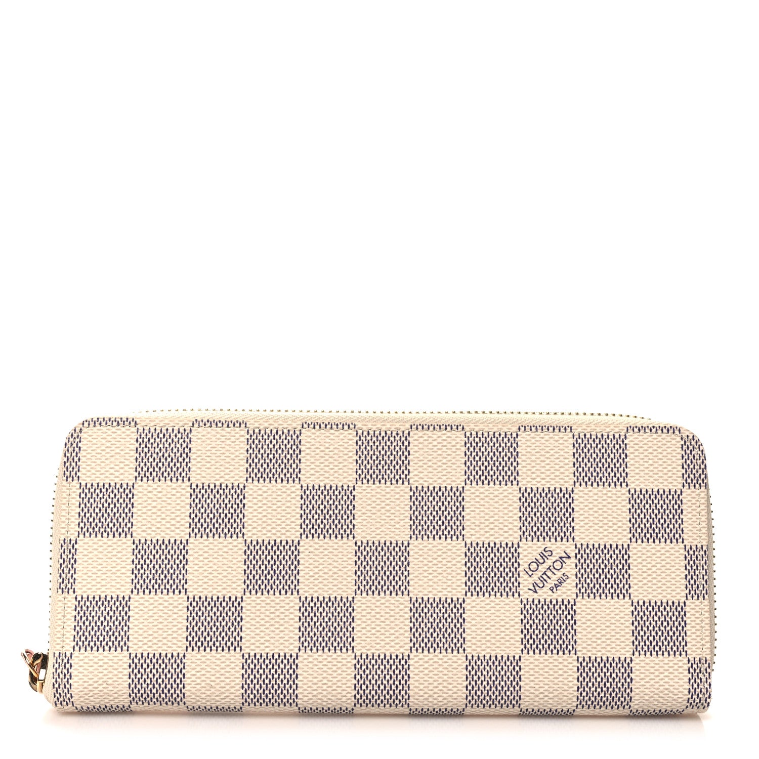 Louis Vuitton Damier Azur Clemence Wallet Rose Ballerine 1 of 7