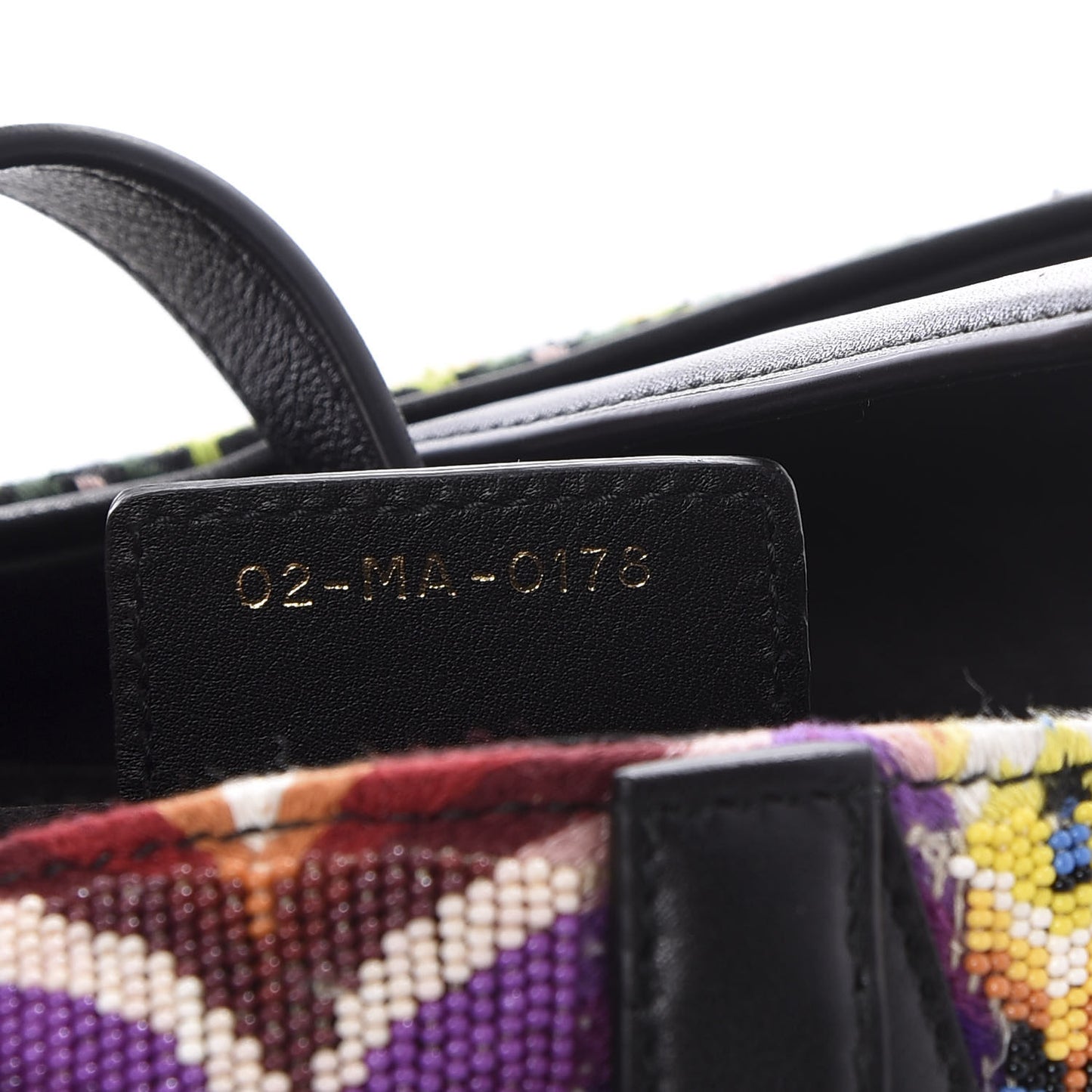 Embroidered Fringe Beaded Medium Saddle Bag Green Multicolor