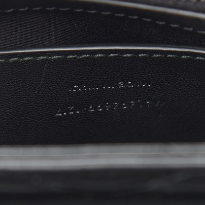 Saint Laurent Calfskin Y Quilted Monogram Small Loulou Chain Satchel Black 7 of 9