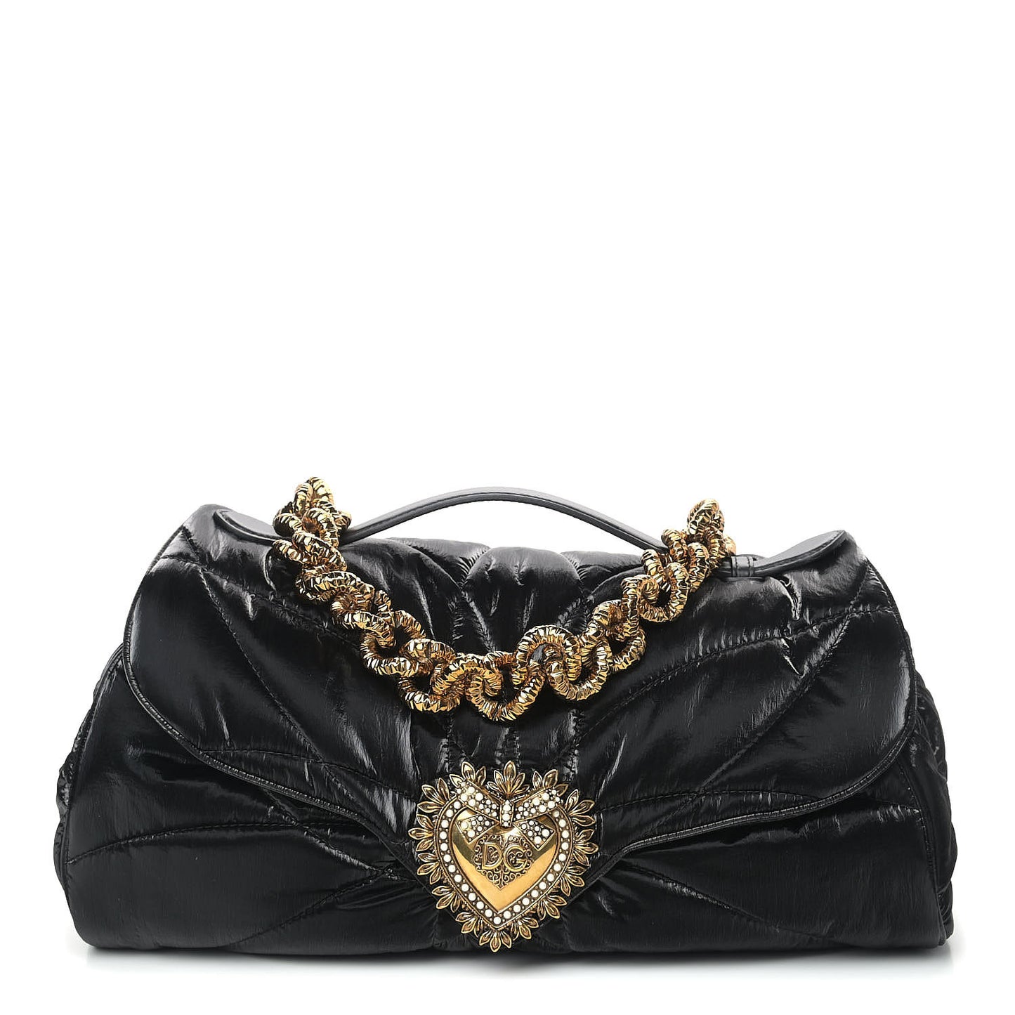 Nylon Devotion Shoulder Bag Black