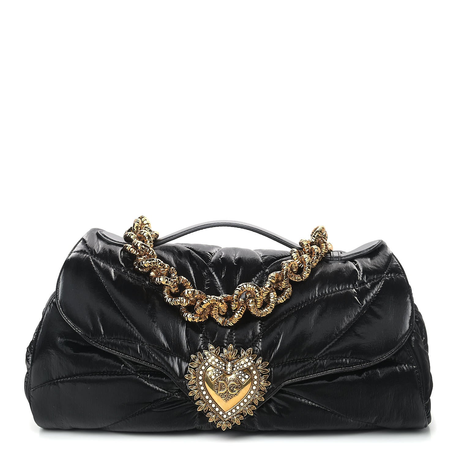 Dolce & Gabbana Nylon Devotion Shoulder Bag Black 1 of 8