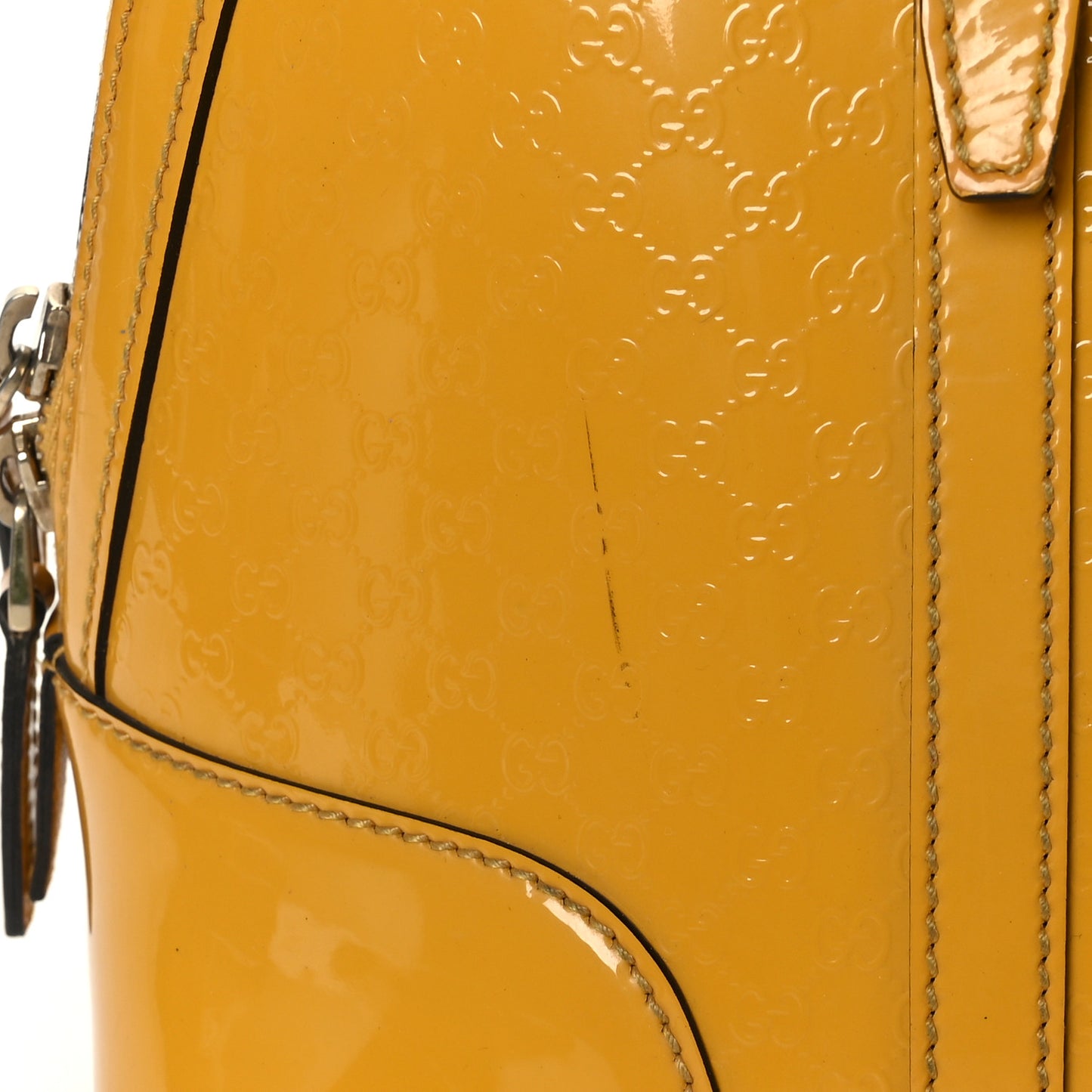 Patent Microguccissima Small Nice Top Handle Dome Bag Bumblebee