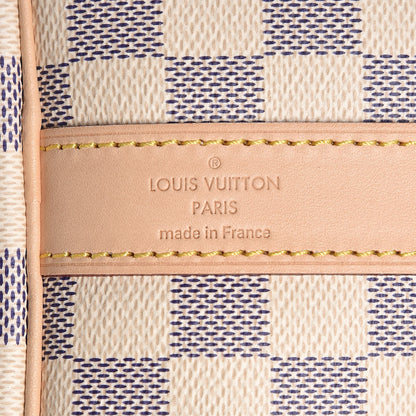 Louis Vuitton Damier Azur Keepall Bandouliere 45 6 of 12