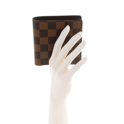 Louis Vuitton Damier Ebene Porte-Billets 6 Card Bi-Fold Wallet 2 of 7