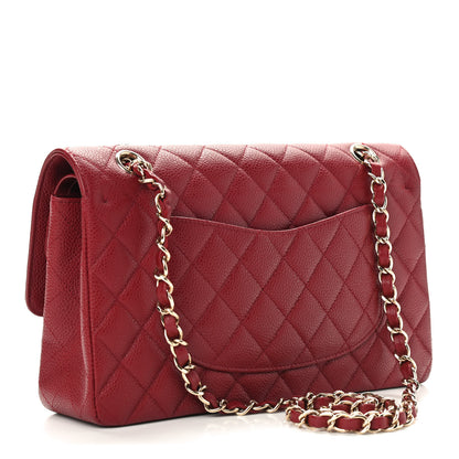Chanel Caviar Quilted Medium Double Flap Red 3 of 10