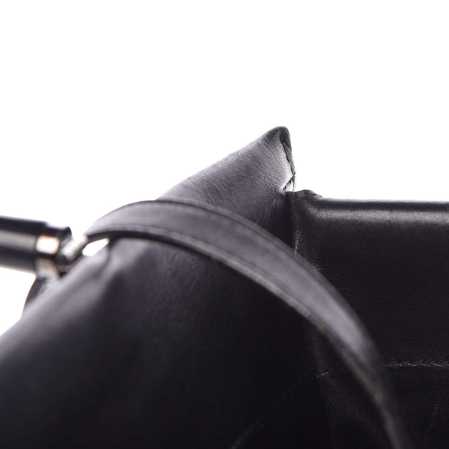 Gucci Calfskin Bamboo Top Handle Bag Black 16 of 29
