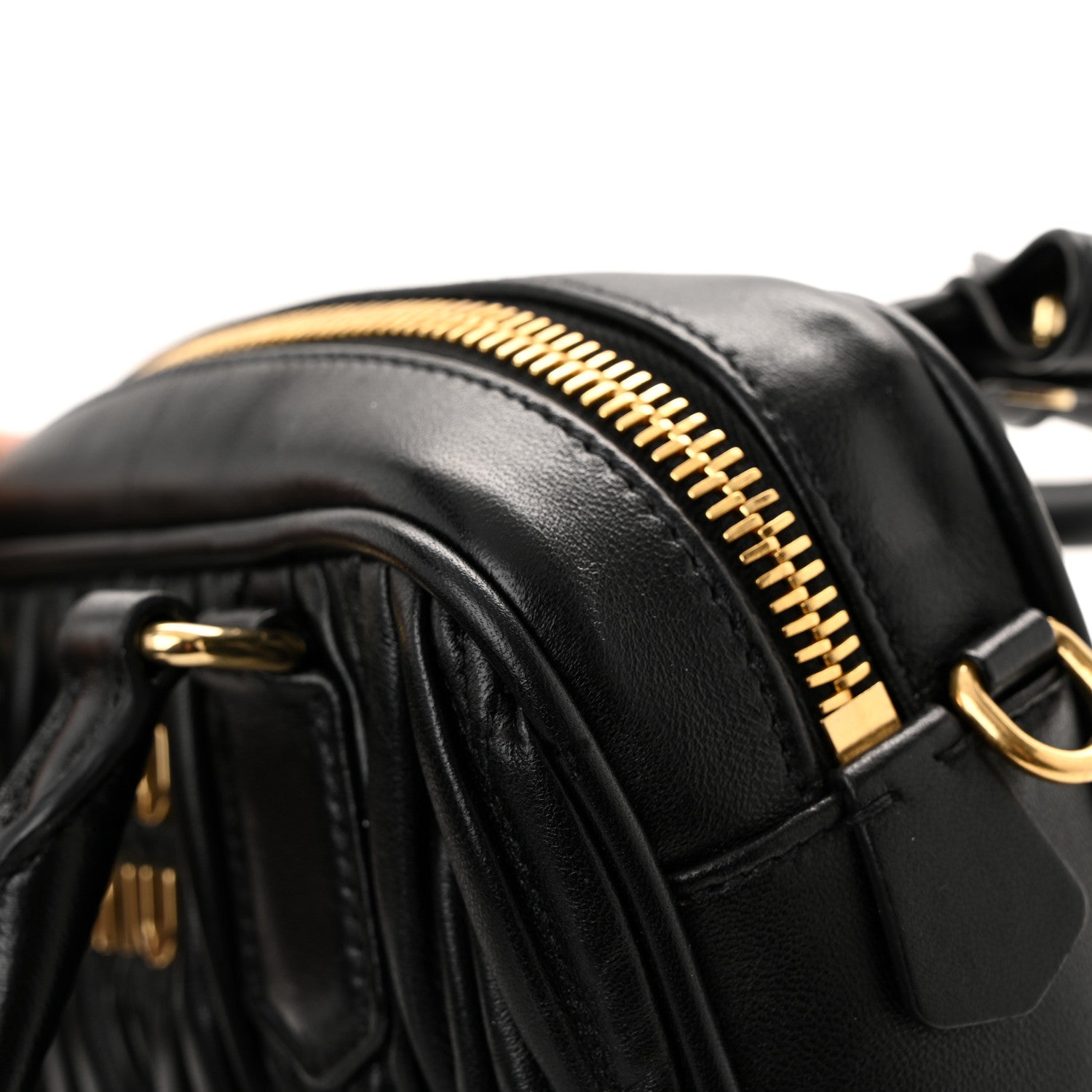 Miu Miu Nappa Matelasse Small Arcadie Black 10 of 10