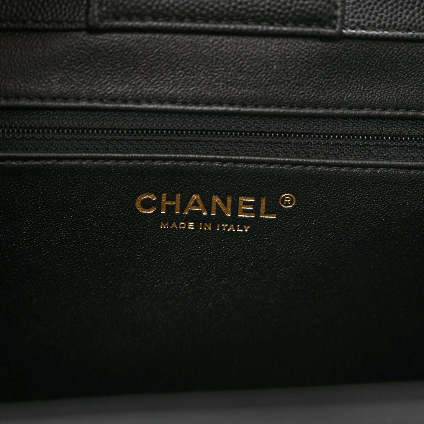 Caviar Quilted Large Business Affinity Shopping Bag Black