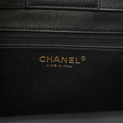Chanel Caviar Quilted Large Business Affinity Shopping Bag Black 7 of 10