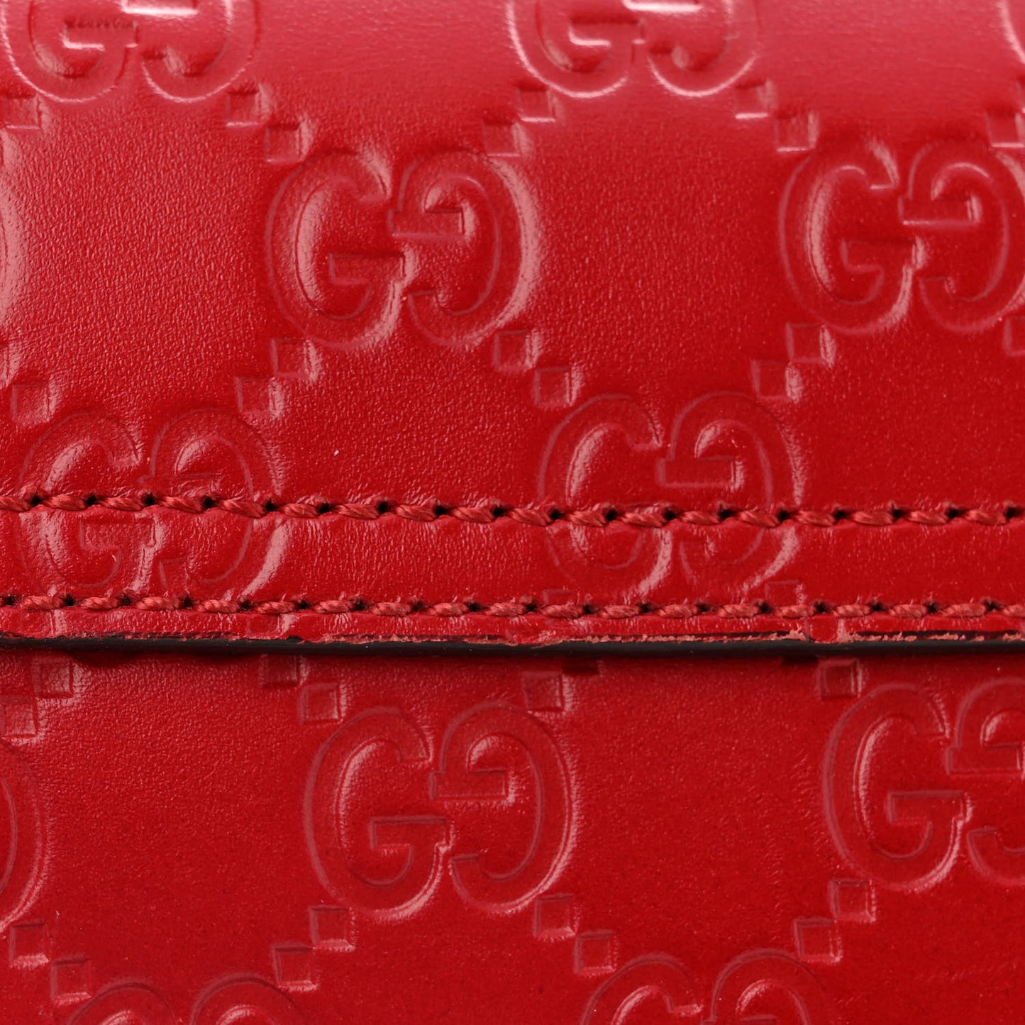 Guccissima Web Medium Padlock Messenger Shoulder Bag Hibiscus Red