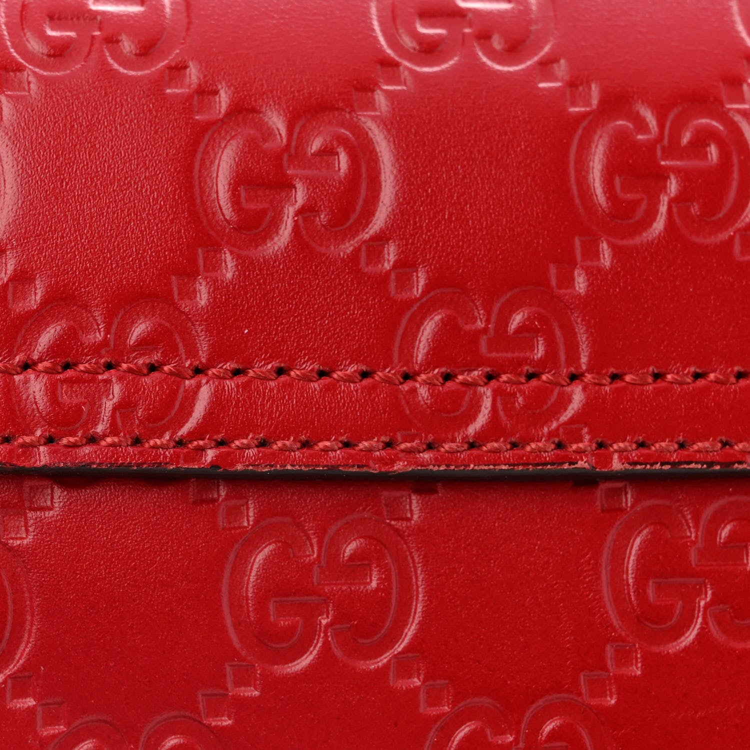 Gucci Guccissima Web Medium Padlock Messenger Shoulder Bag Hibiscus Red 14 of 14