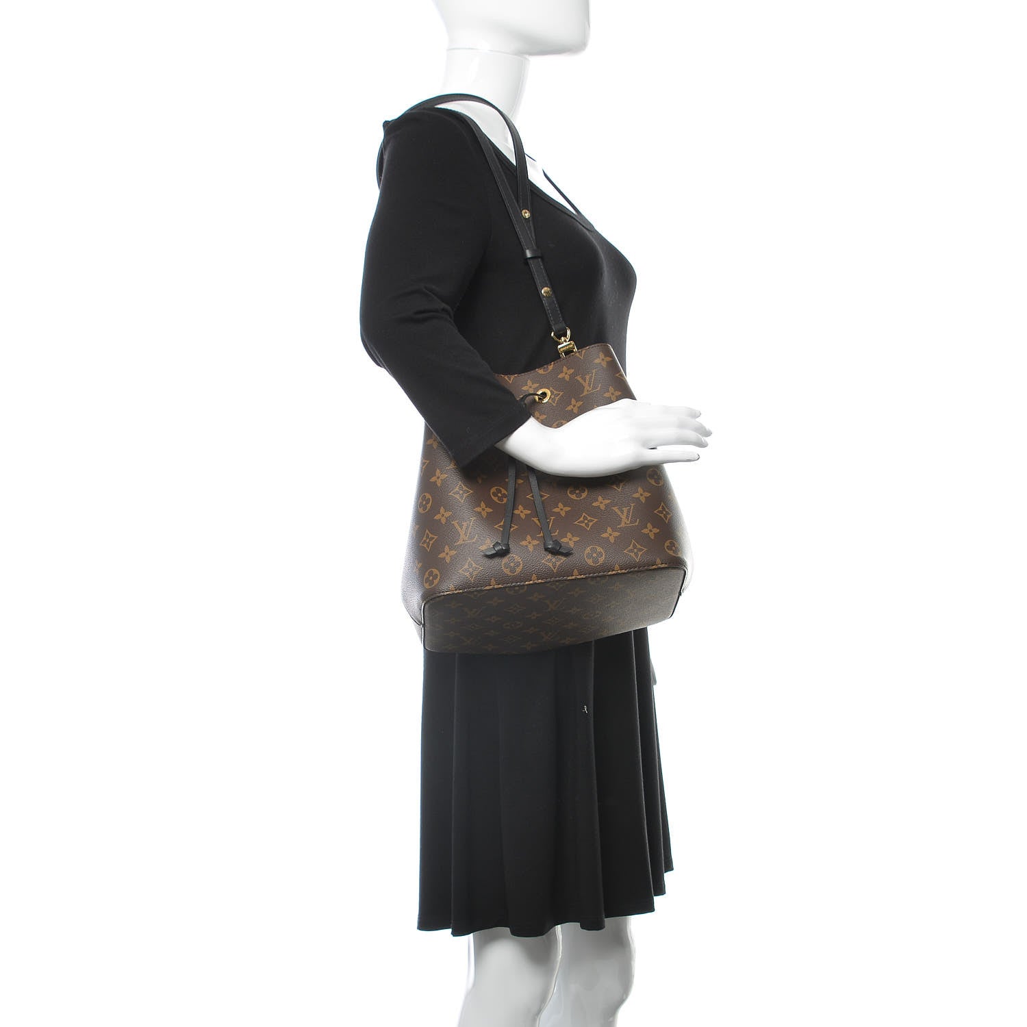 Louis Vuitton Monogram Neonoe MM Black 2 of 8