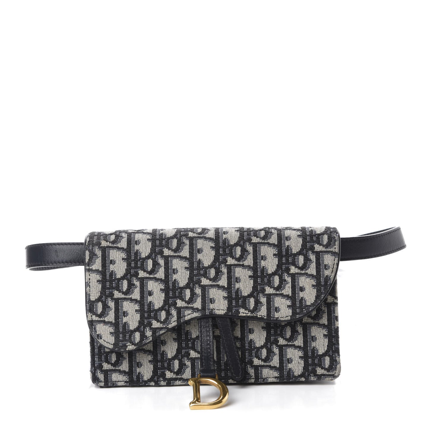 Oblique Saddle Belt Bag Blue