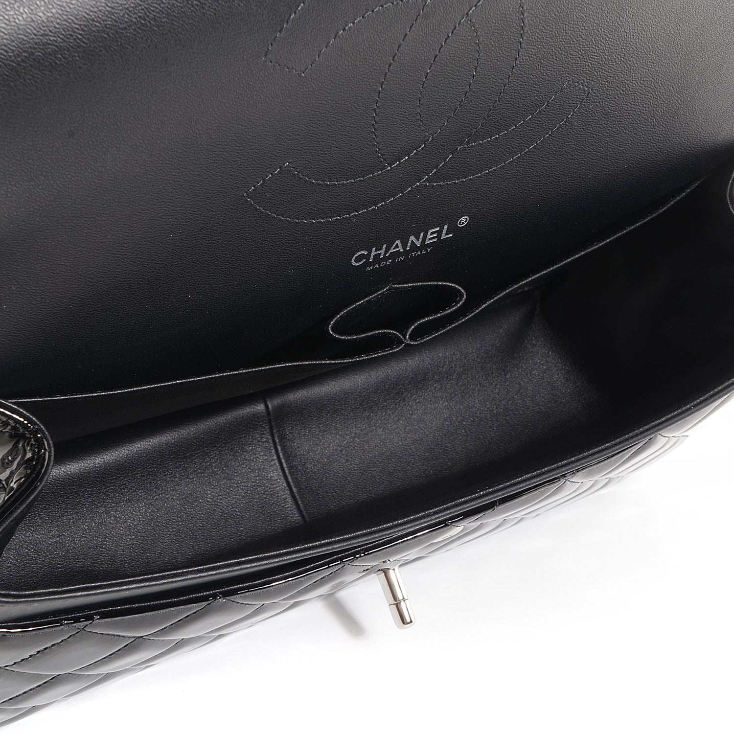 Chanel Patent Jumbo Double Flap Black 5 of 10
