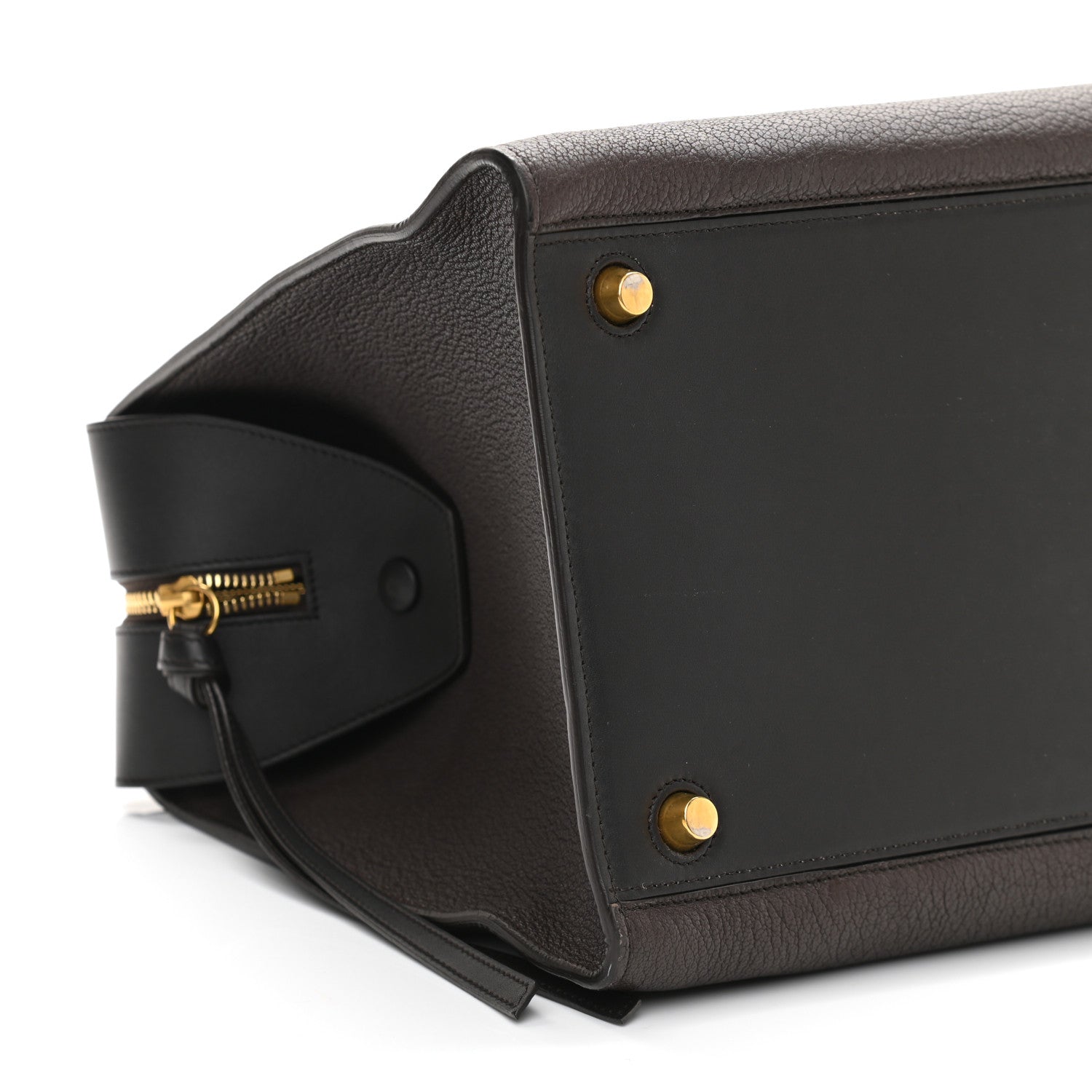 Celine Goatskin Smooth Calfskin Medium Ring Bag Dark Taupe 8 of 11