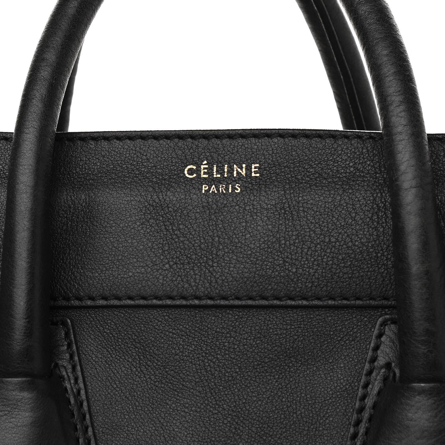Celine Smooth Calfskin Mini Luggage Black 6 of 9