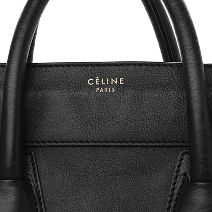 Celine Smooth Calfskin Mini Luggage Black 6 of 9