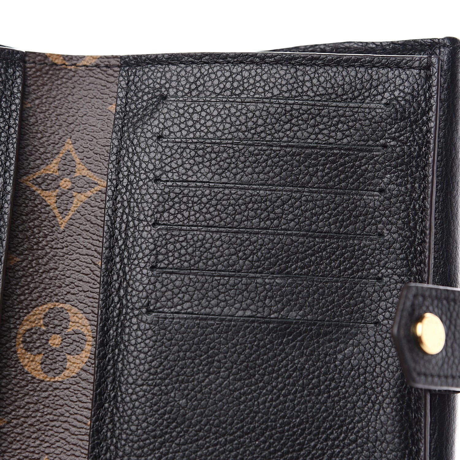 Louis Vuitton Monogram Pallas Compact Wallet Black 6 of 8
