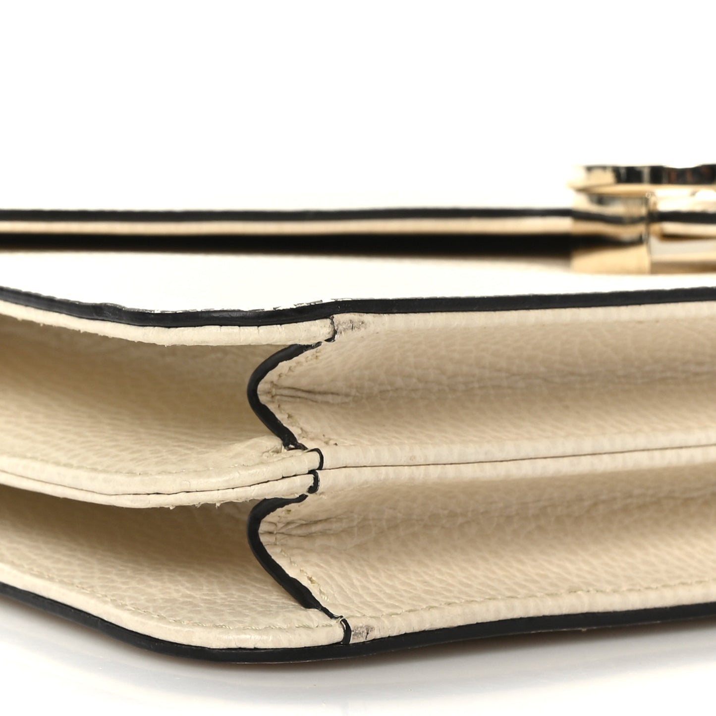 Dollar Calfskin Interlocking G Shoulder Bag Ivoire