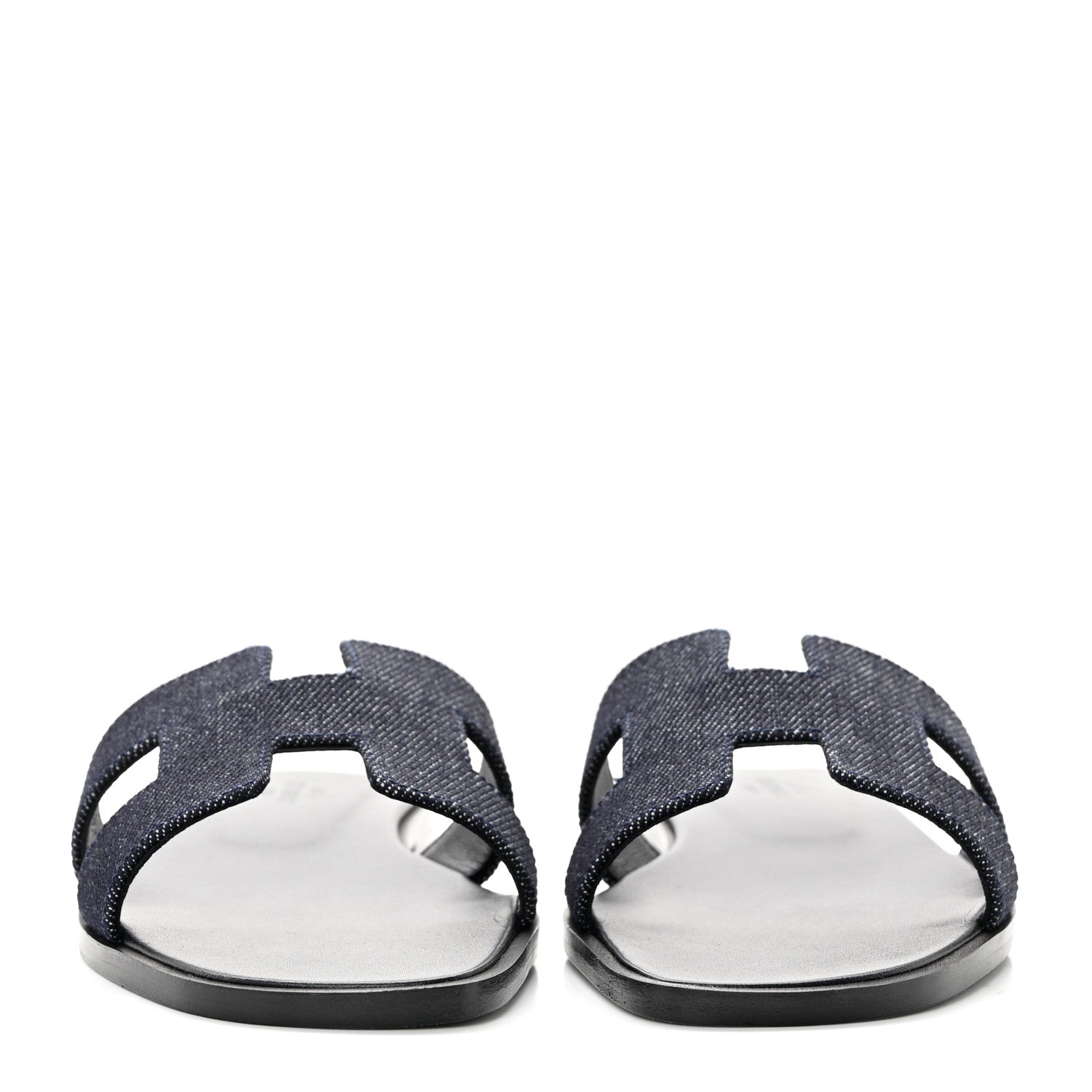 Hermes Denim Canvas Oran Sandals 36 Bleu Brut 2 of 8