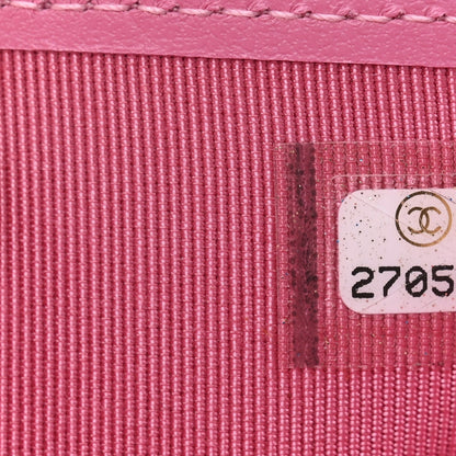 Chanel Caviar Quilted Compact Flap Wallet Pink 8 of 10