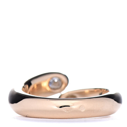 Cartier 18K Yellow Gold Diamond Ellipse Deux Tetes Croisees Bypass Ring 53 6.25 5 of 5