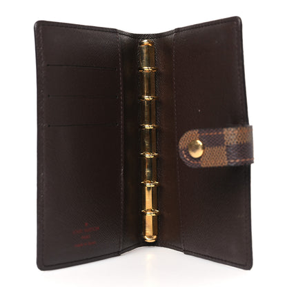 Louis Vuitton Damier Ebene Small Ring Agenda Cover 5 of 8