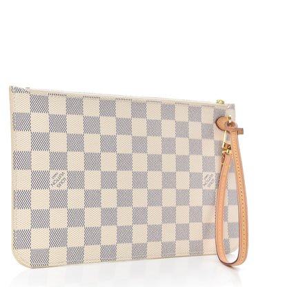 Louis Vuitton Damier Azur Neverfull MM GM Pochette 3 of 7