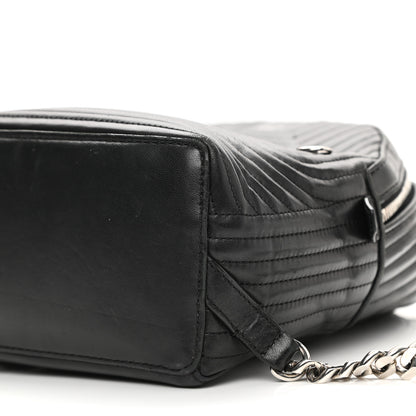 Fendi Shiny Nappa Trapuntata Mini Backpack Black 10 of 11