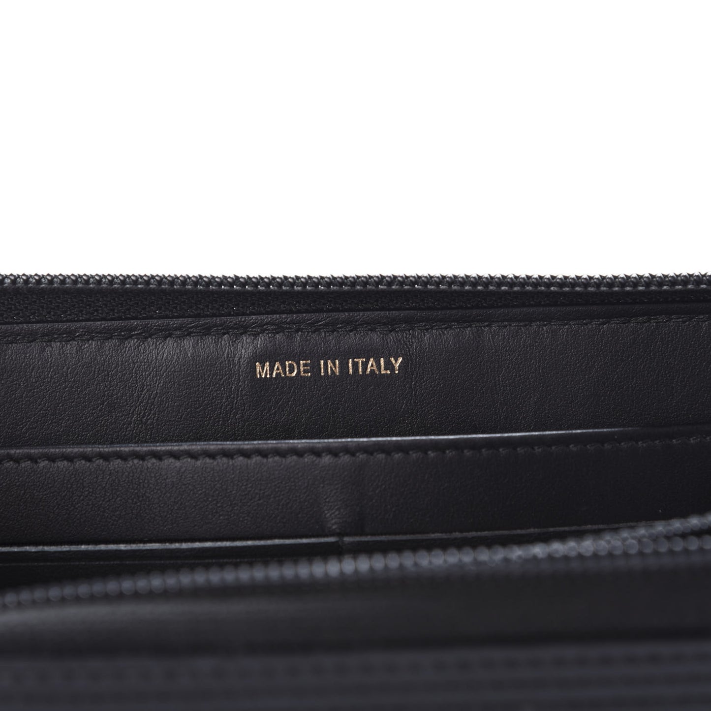 Caviar Quilted Boy Long Zip Around Wallet Black