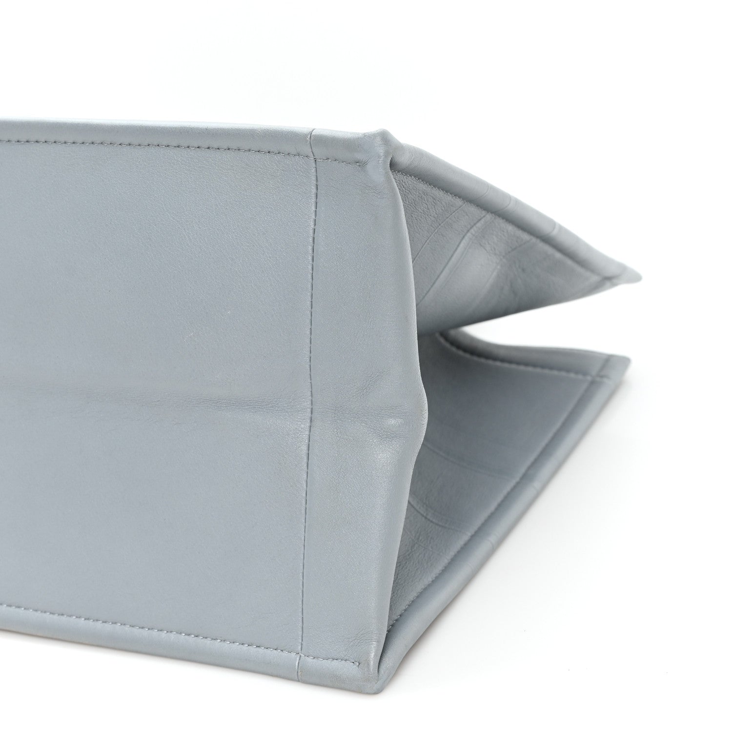 Christian Dior Calfskin Embossed Medium Book Tote Grey 10 of 11