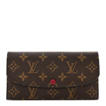 Louis Vuitton Monogram Emilie Wallet Fuchsia 1 of 8