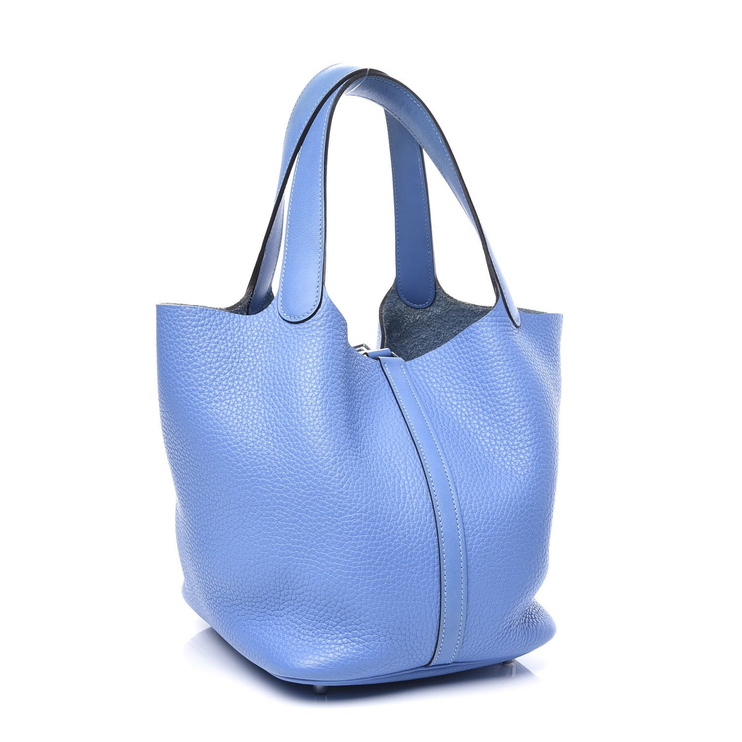Taurillon Clemence Swift Picotin Lock 22 MM Bleu Paradis