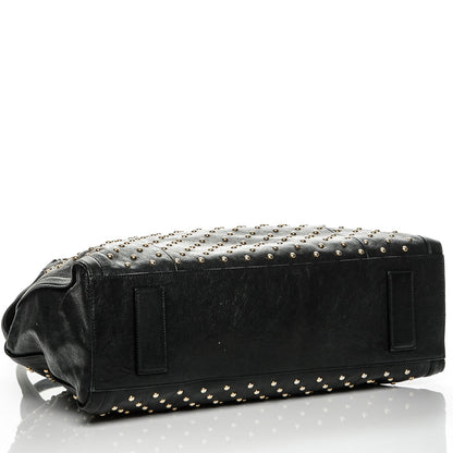 Alexander McQueen Lambskin Studded Large De Manta Tote Black 4 of 7