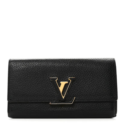 Louis Vuitton Taurillon Capucines Wallet Black 1 of 7
