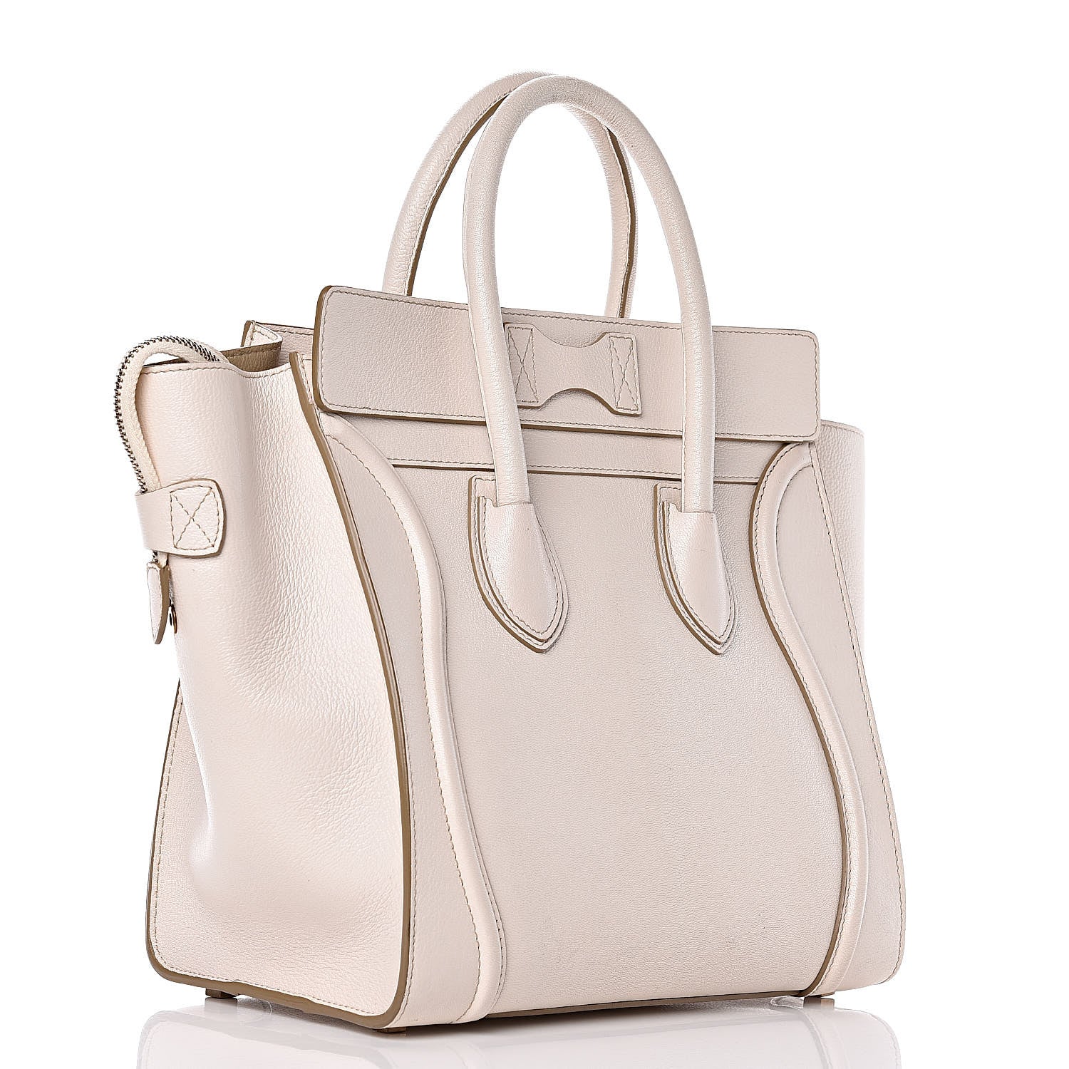 Celine Goatskin Mini Luggage White 3 of 21