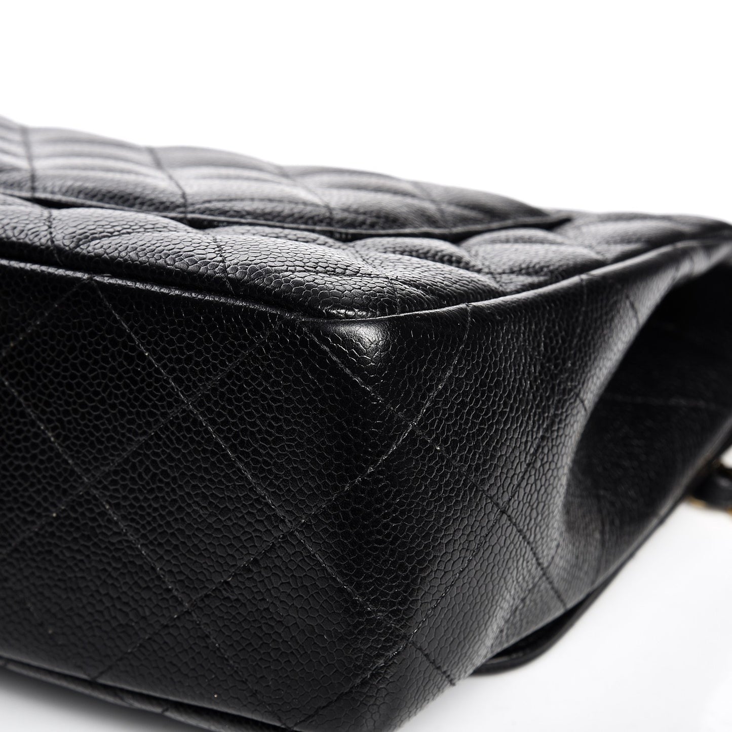 Caviar Quilted Jumbo Single Flap Black